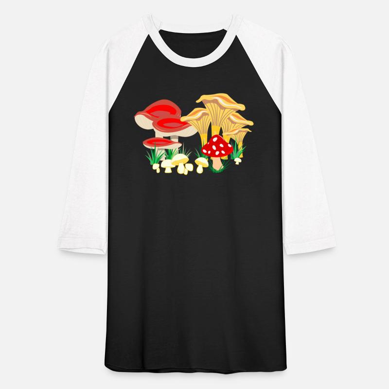 Colored composition of different mushrooms