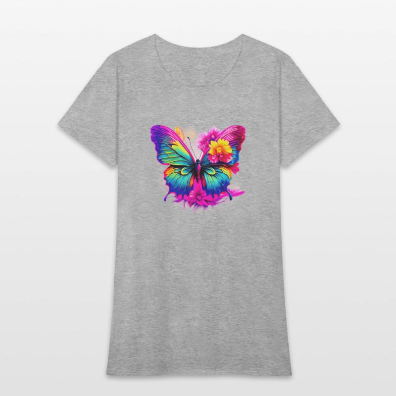 Colorful Butterfly in Flight with Vibrant Wings