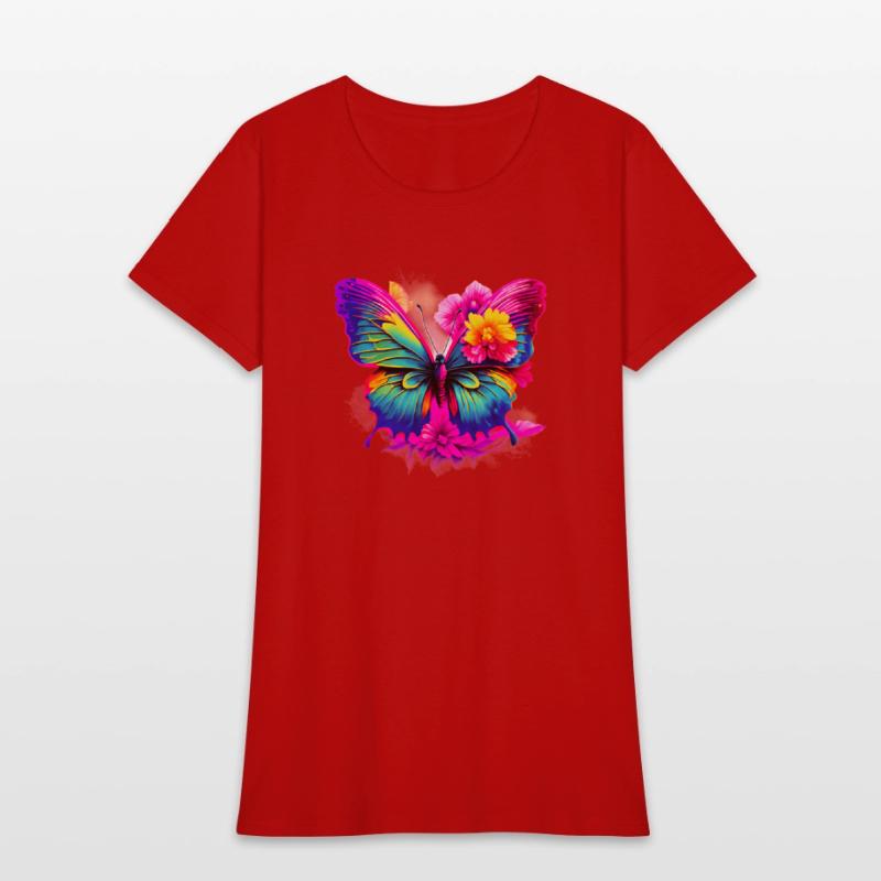 Colorful Butterfly in Flight with Vibrant Wings