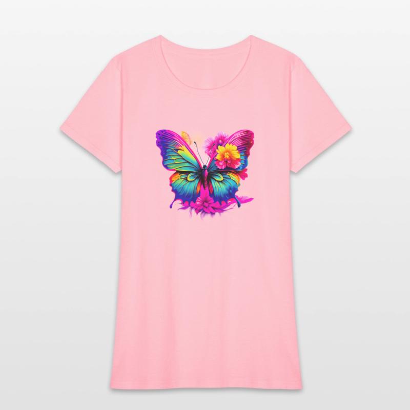 Colorful Butterfly in Flight with Vibrant Wings