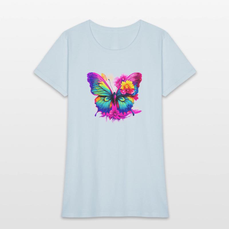 Colorful Butterfly in Flight with Vibrant Wings