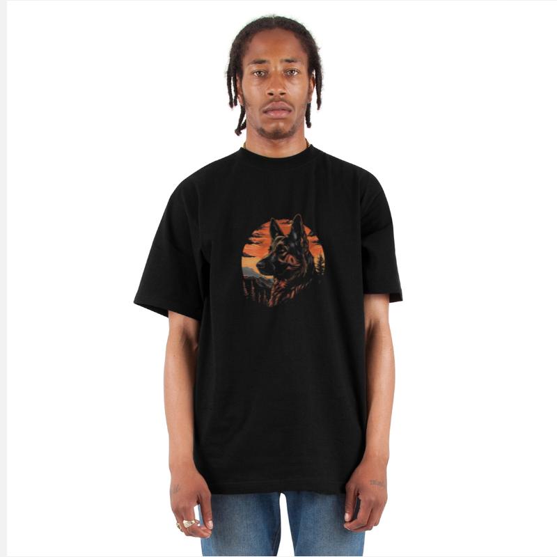 Colorful German Shepherd Outdoor