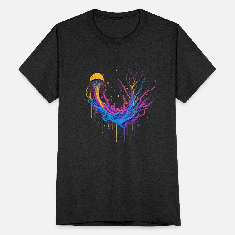 Colorful Jellyfish Splash