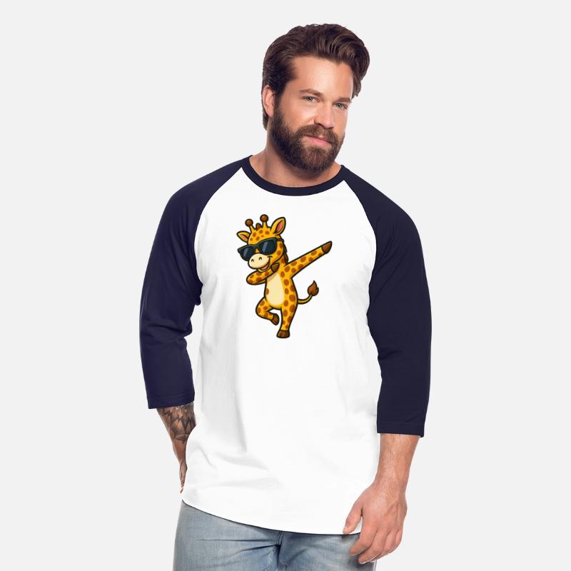 Cool giraffe dabbing with sunglasses summer Africa
