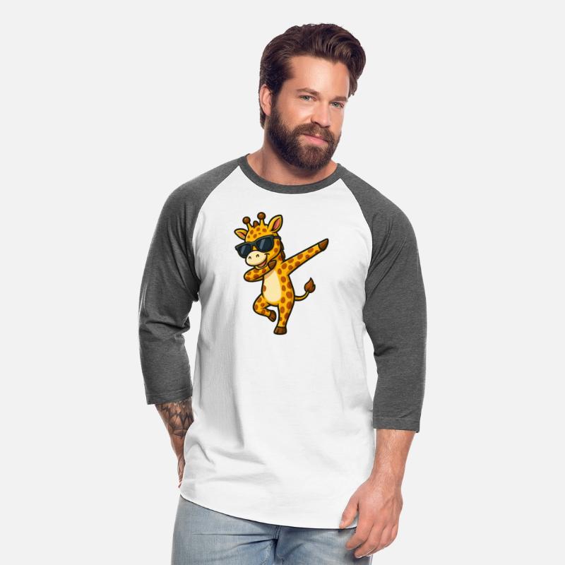 Cool giraffe dabbing with sunglasses summer Africa