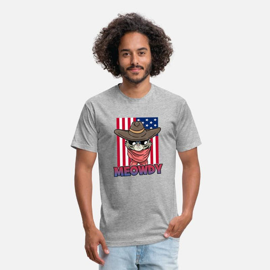Cowboy Cat Meowdy United States Flag