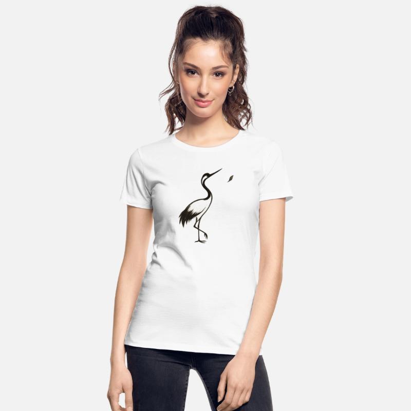 Crane & Petal – Minimalist Ink Bird Design