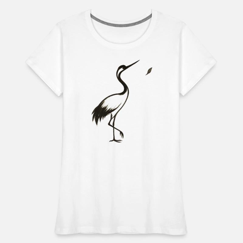 Crane & Petal – Minimalist Ink Bird Design