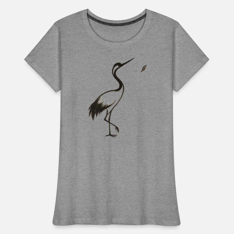 Crane & Petal – Minimalist Ink Bird Design