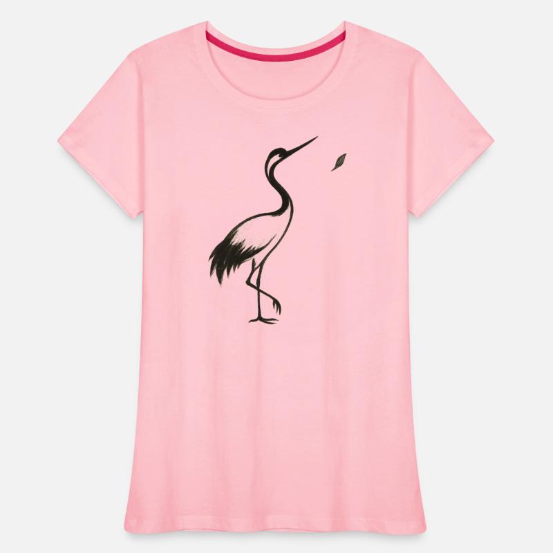 Crane & Petal – Minimalist Ink Bird Design