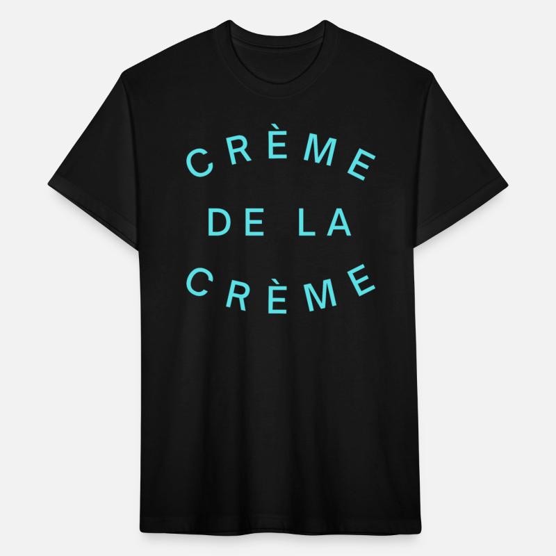 Crème De La Crème (Turquoise Blue letters version)