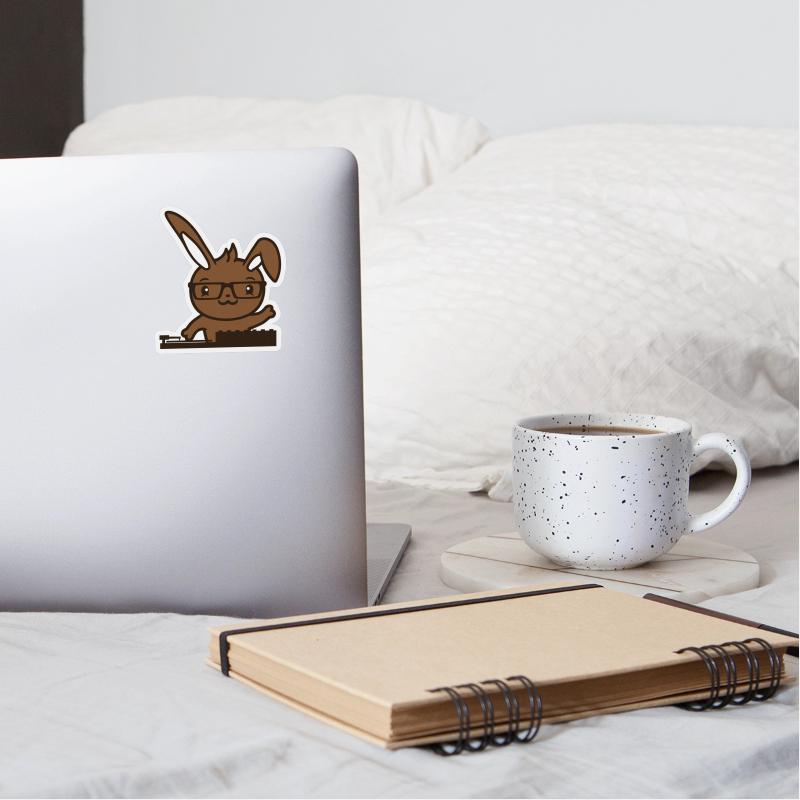 Cute Bunny DJ Rabbit Turntable Mixer Music Party