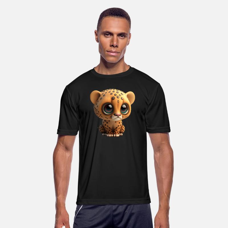 Cute cheetah cartoon character