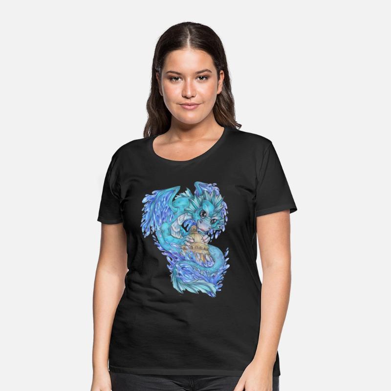 Cute dragon fantasy mythology water lake