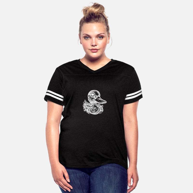 Cute Little Vintage Duck With Huge Beak