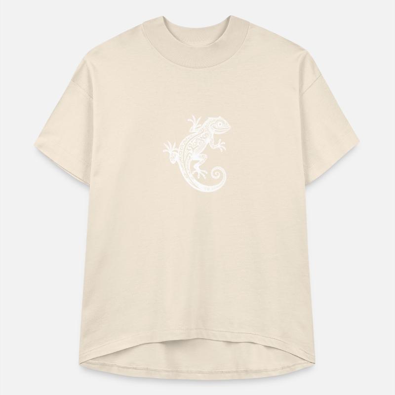 Cute Tribal Tattoo Gecko On The Wall