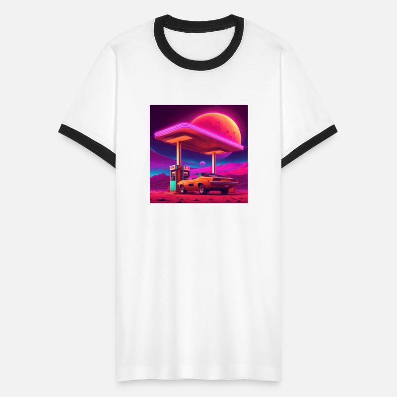 Cyberpunk gas station