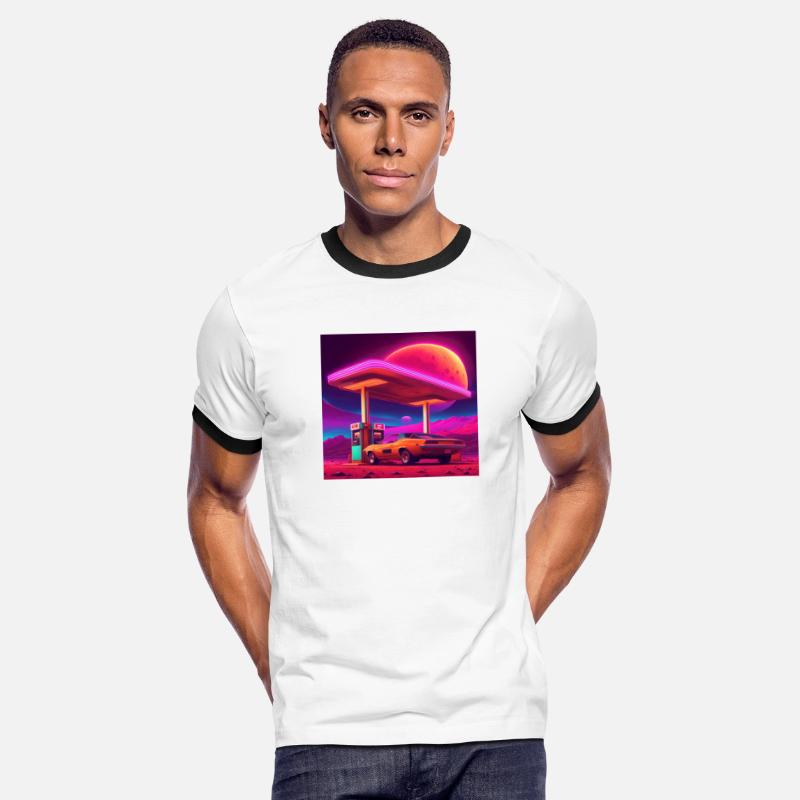 Cyberpunk gas station