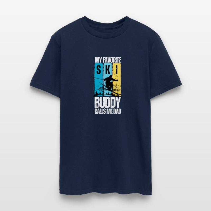 Dad Skiing-My Favorite Ski Buddy calls me Dad