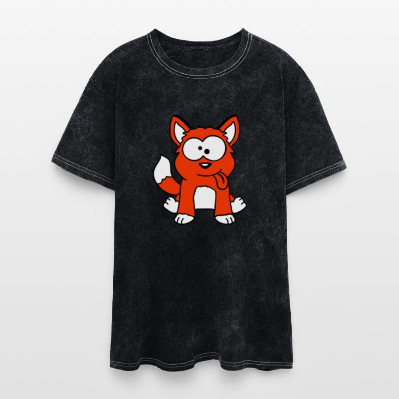 Dog Fox Funny Grimace Squint Tongue Out Cartoon