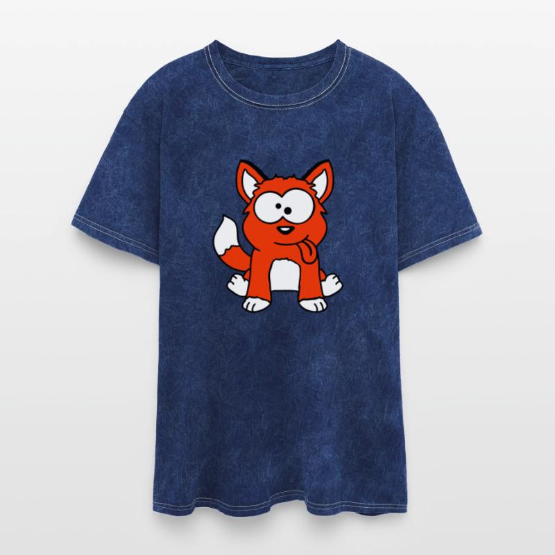 Dog Fox Funny Grimace Squint Tongue Out Cartoon