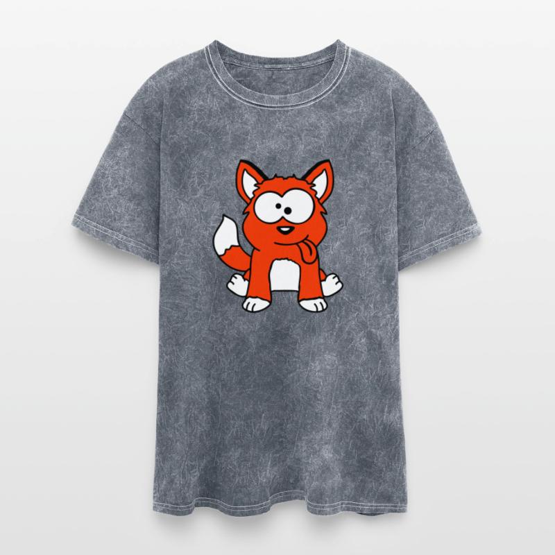 Dog Fox Funny Grimace Squint Tongue Out Cartoon