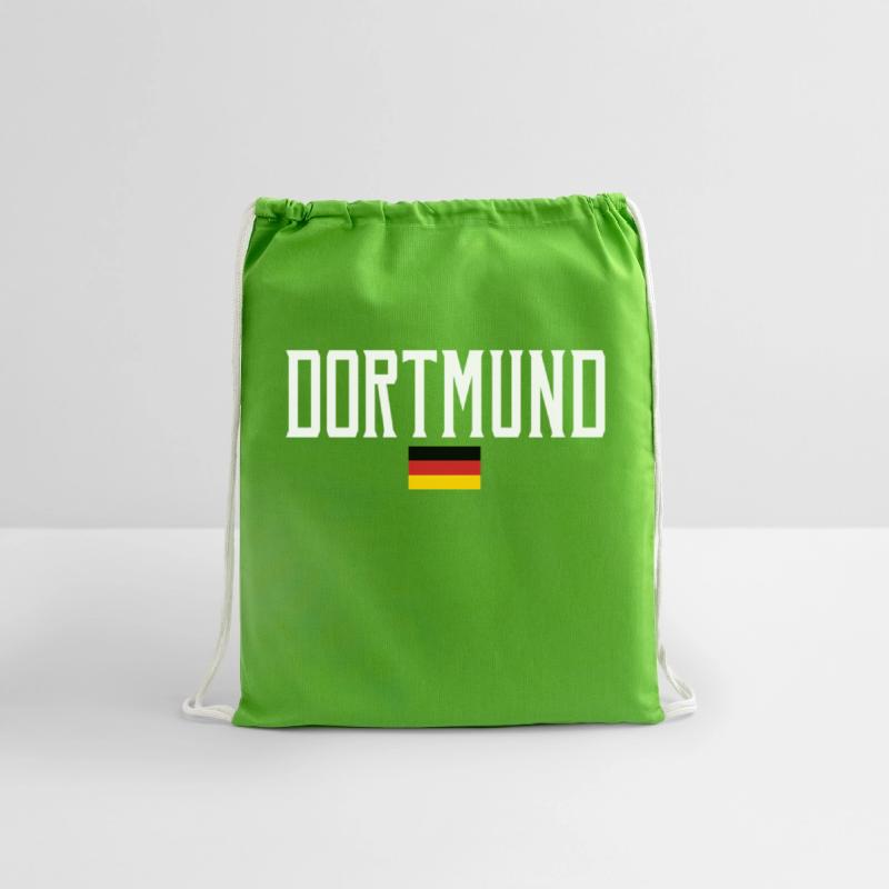 Dortmund Germany Flag White Text