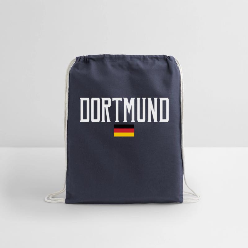 Dortmund Germany Flag White Text