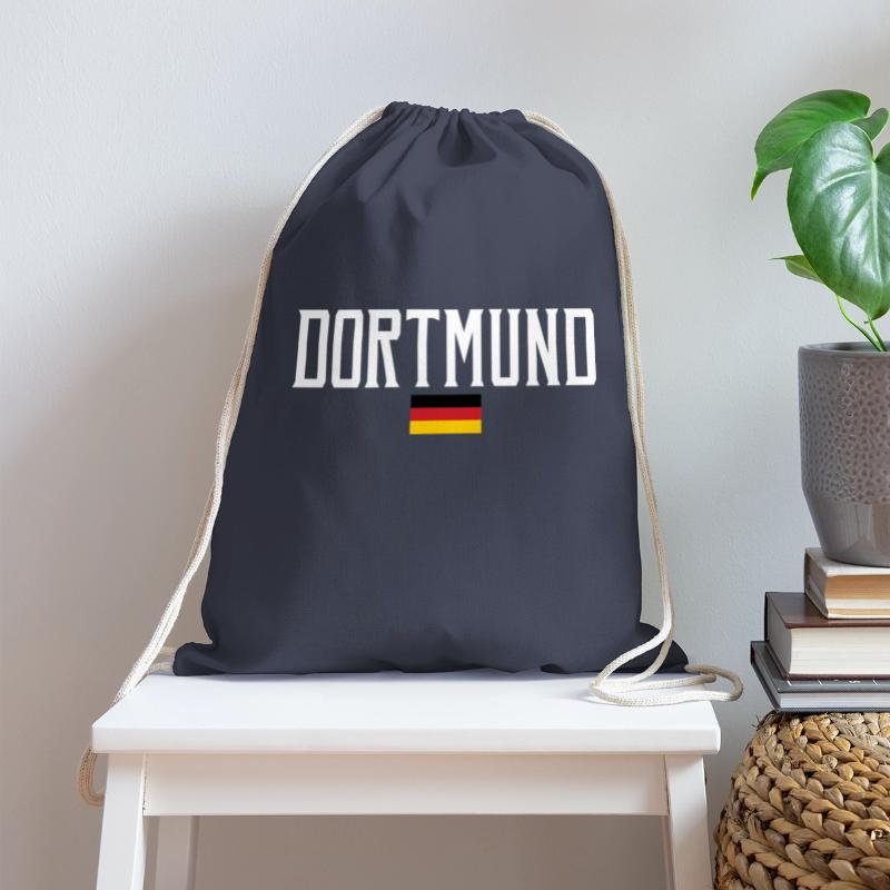 Dortmund Germany Flag White Text