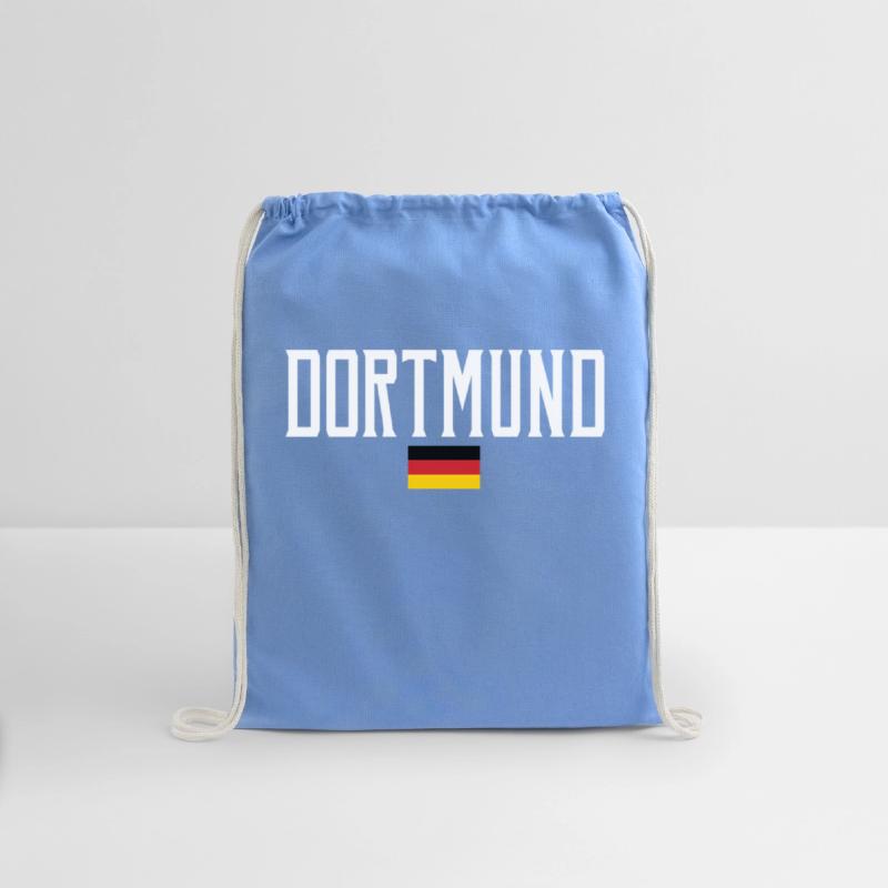 Dortmund Germany Flag White Text