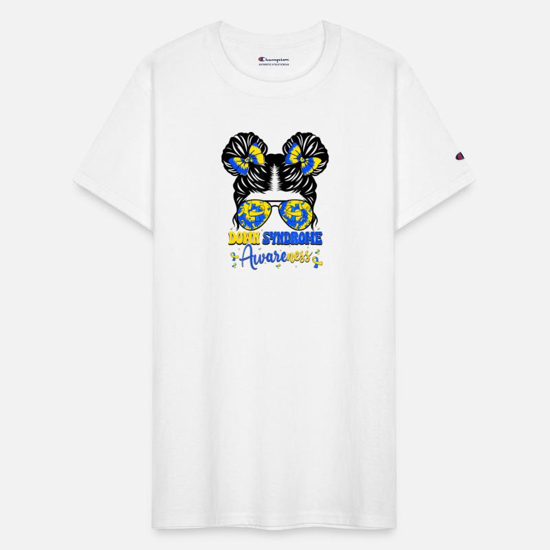 Down Syndrome Awareness Blue Yellow Ribbon