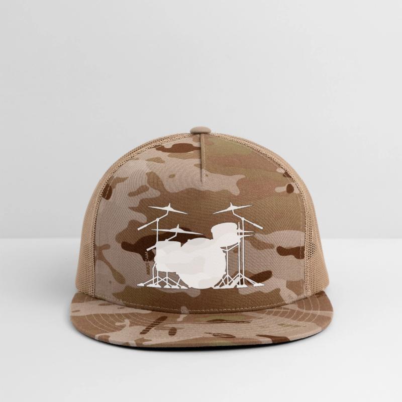 Drum set silhouette illustration