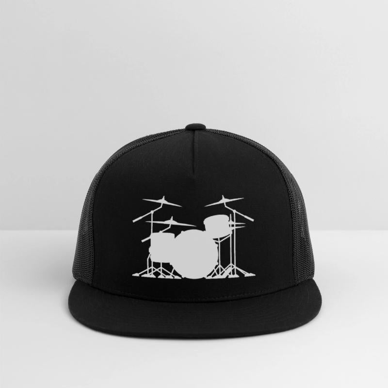 Drum set silhouette illustration