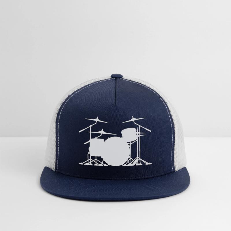 Drum set silhouette illustration