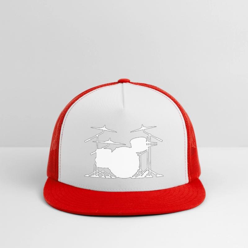 Drum set silhouette illustration