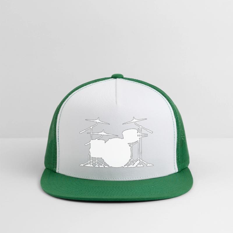 Drum set silhouette illustration