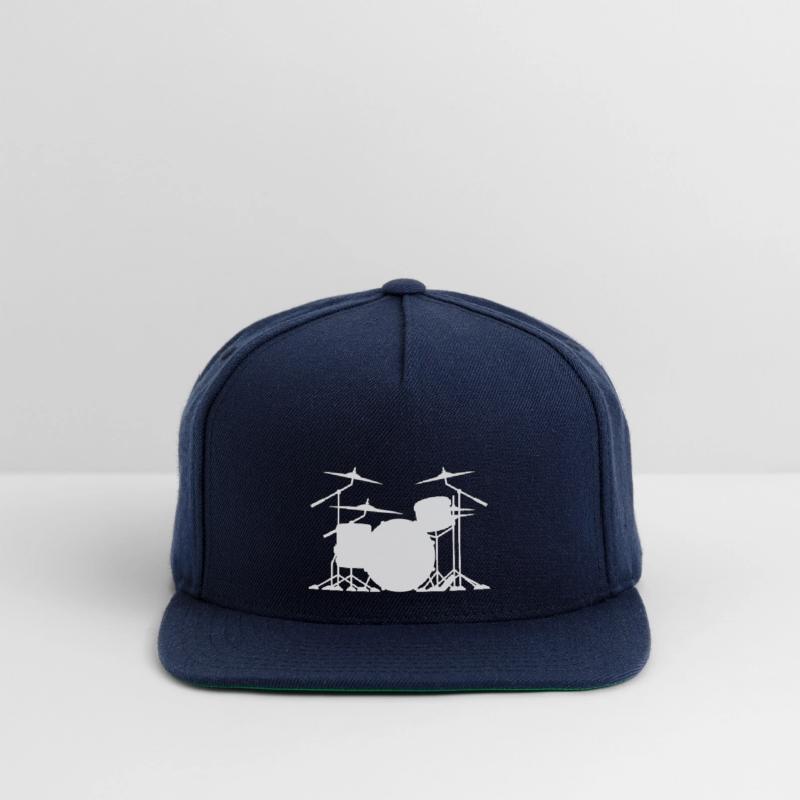 Drum set silhouette illustration