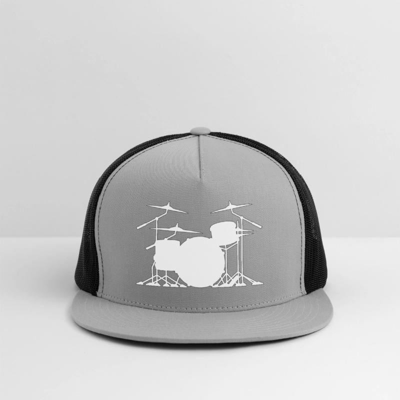 Drum set silhouette illustration