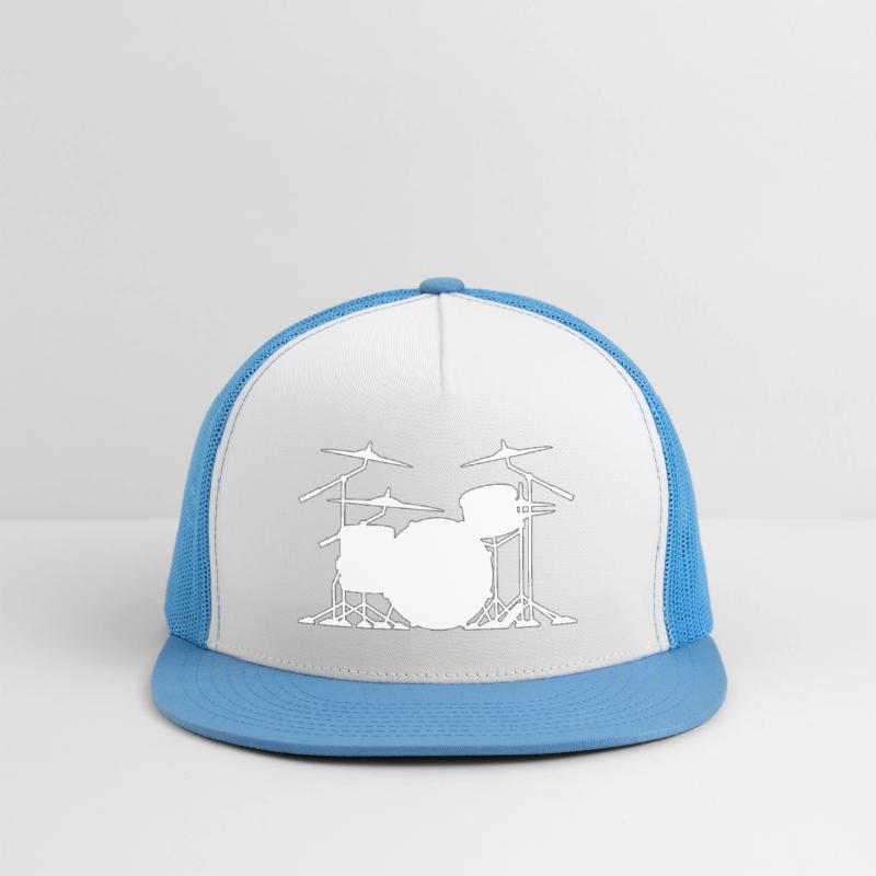 Drum set silhouette illustration