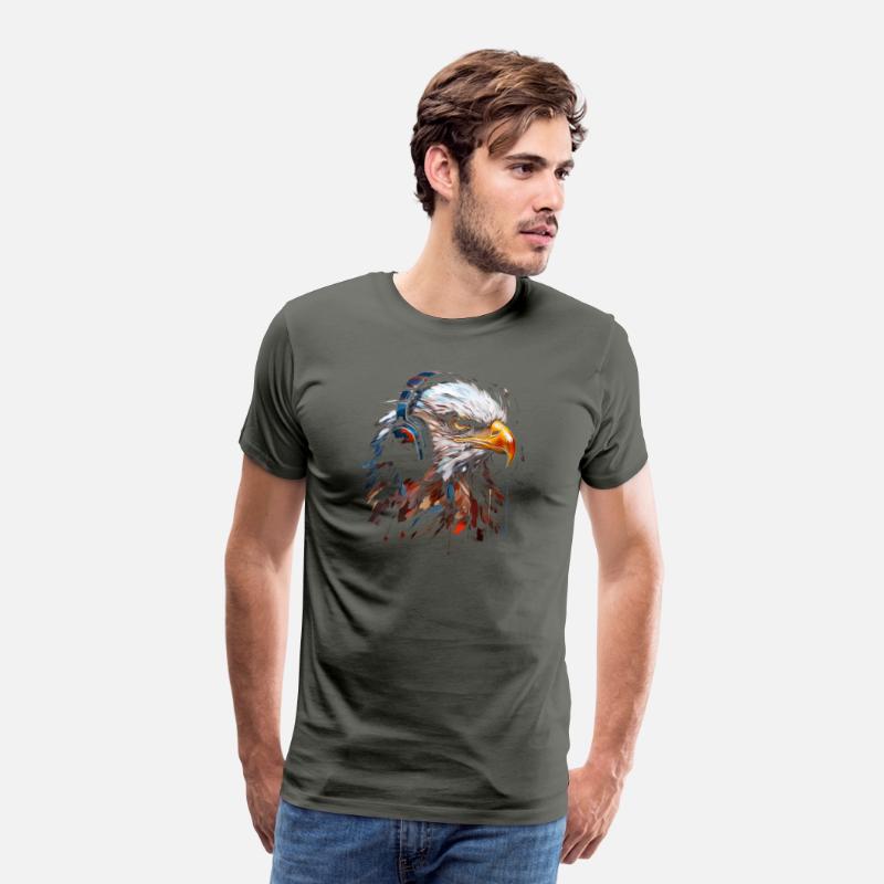 Eagle Headphone Animal Illustration