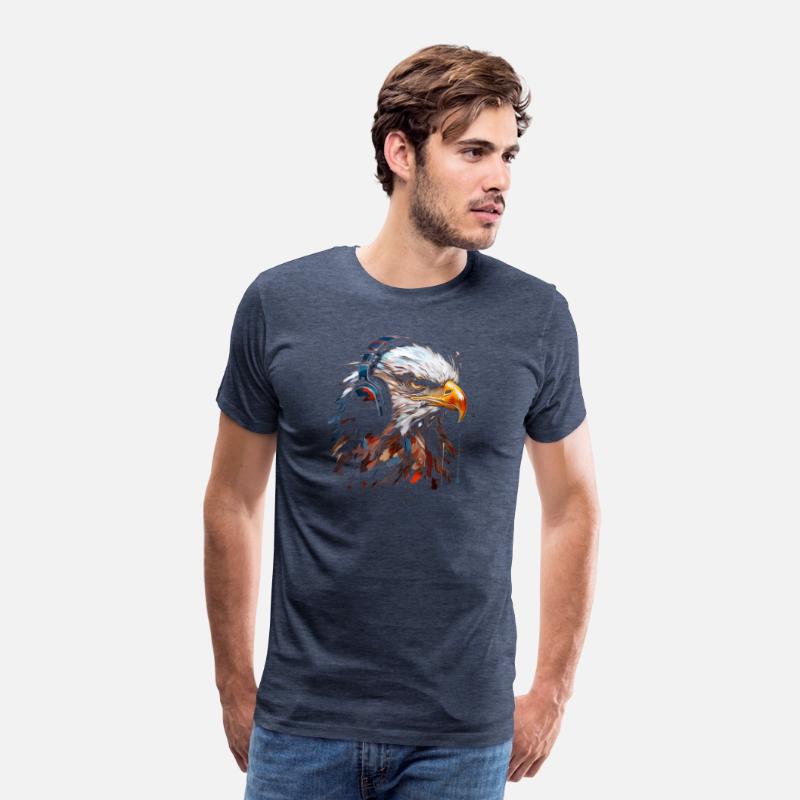 Eagle Headphone Animal Illustration