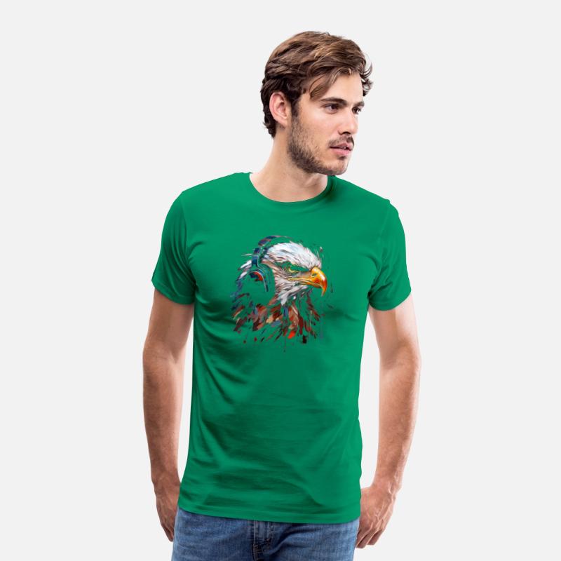 Eagle Headphone Animal Illustration