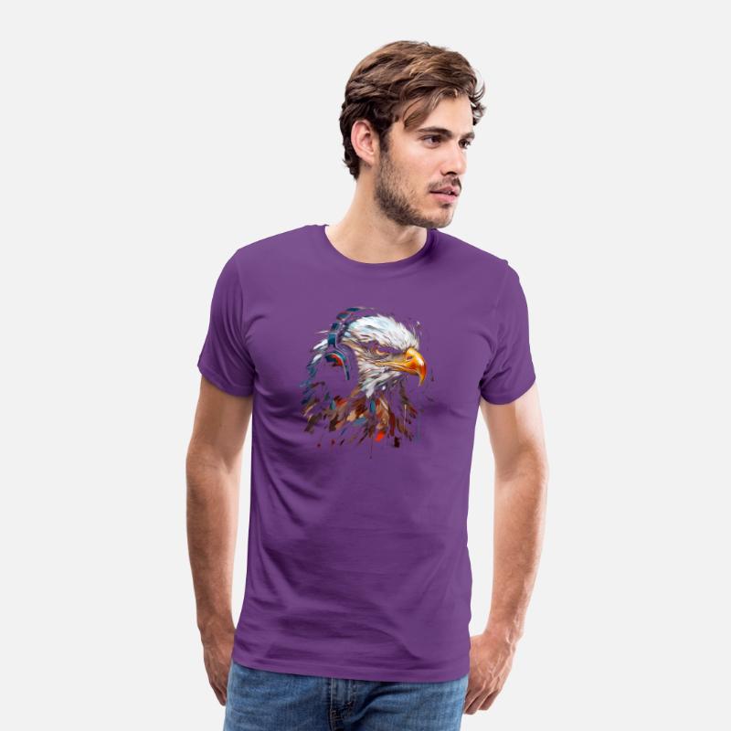 Eagle Headphone Animal Illustration
