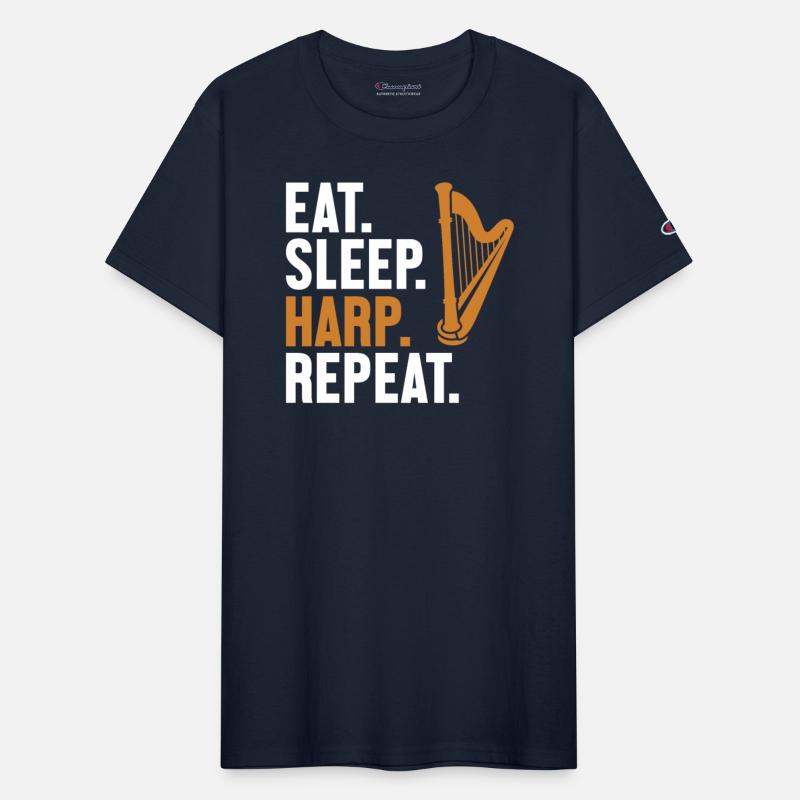 Eat Sleep Harp Repeat Harpist Konghou Pedal Harp