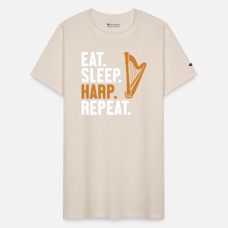 Eat Sleep Harp Repeat Harpist Konghou Pedal Harp