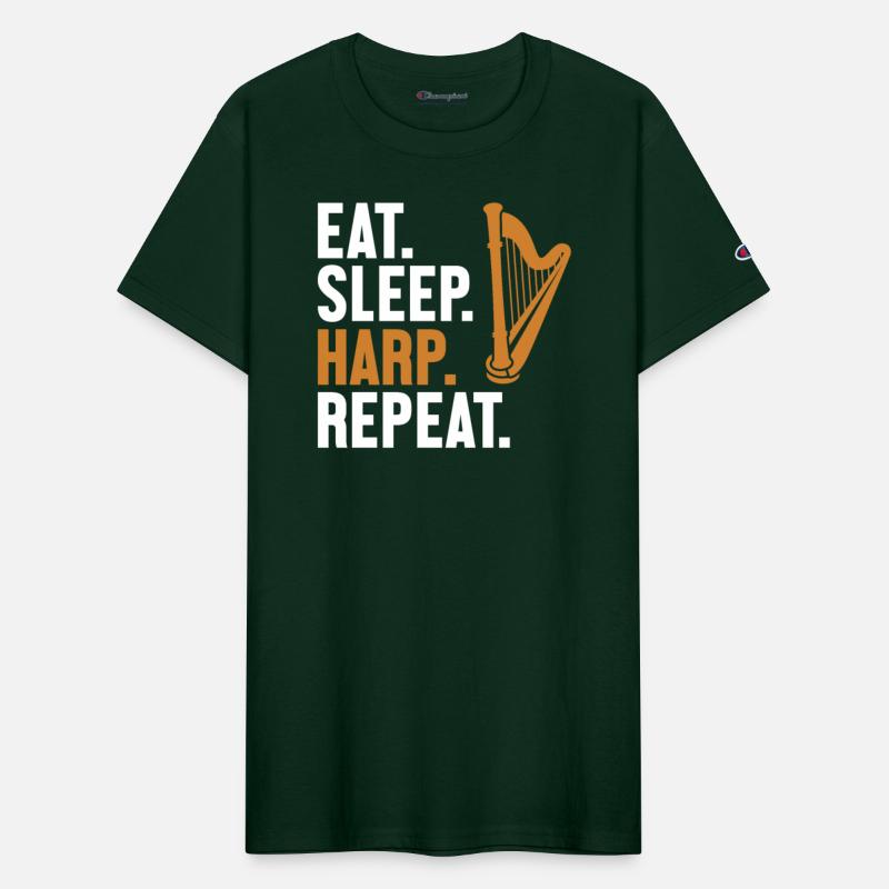 Eat Sleep Harp Repeat Harpist Konghou Pedal Harp