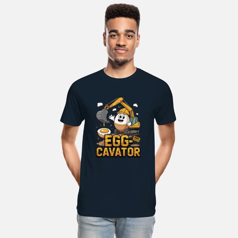 🚜🥚 Egg-Cavator – Funny Excavator Egg Pun Design