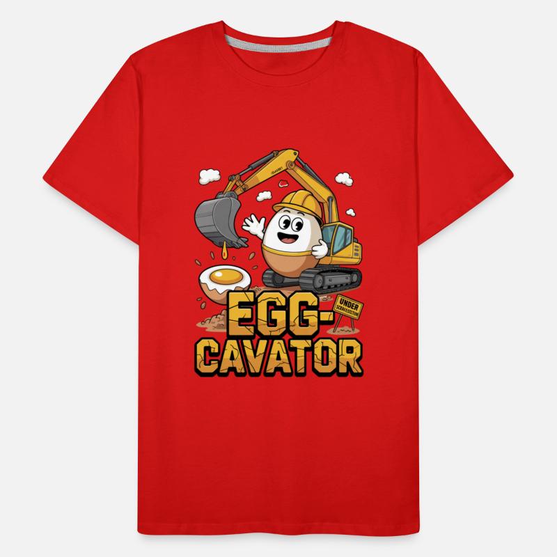 🚜🥚 Egg-Cavator – Funny Excavator Egg Pun Design