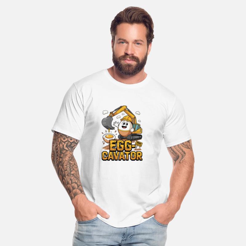 🚜🥚 Egg-Cavator – Funny Excavator Egg Pun Design