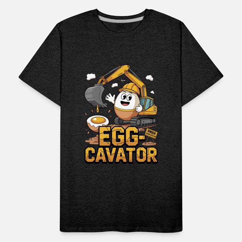 🚜🥚 Egg-Cavator – Funny Excavator Egg Pun Design